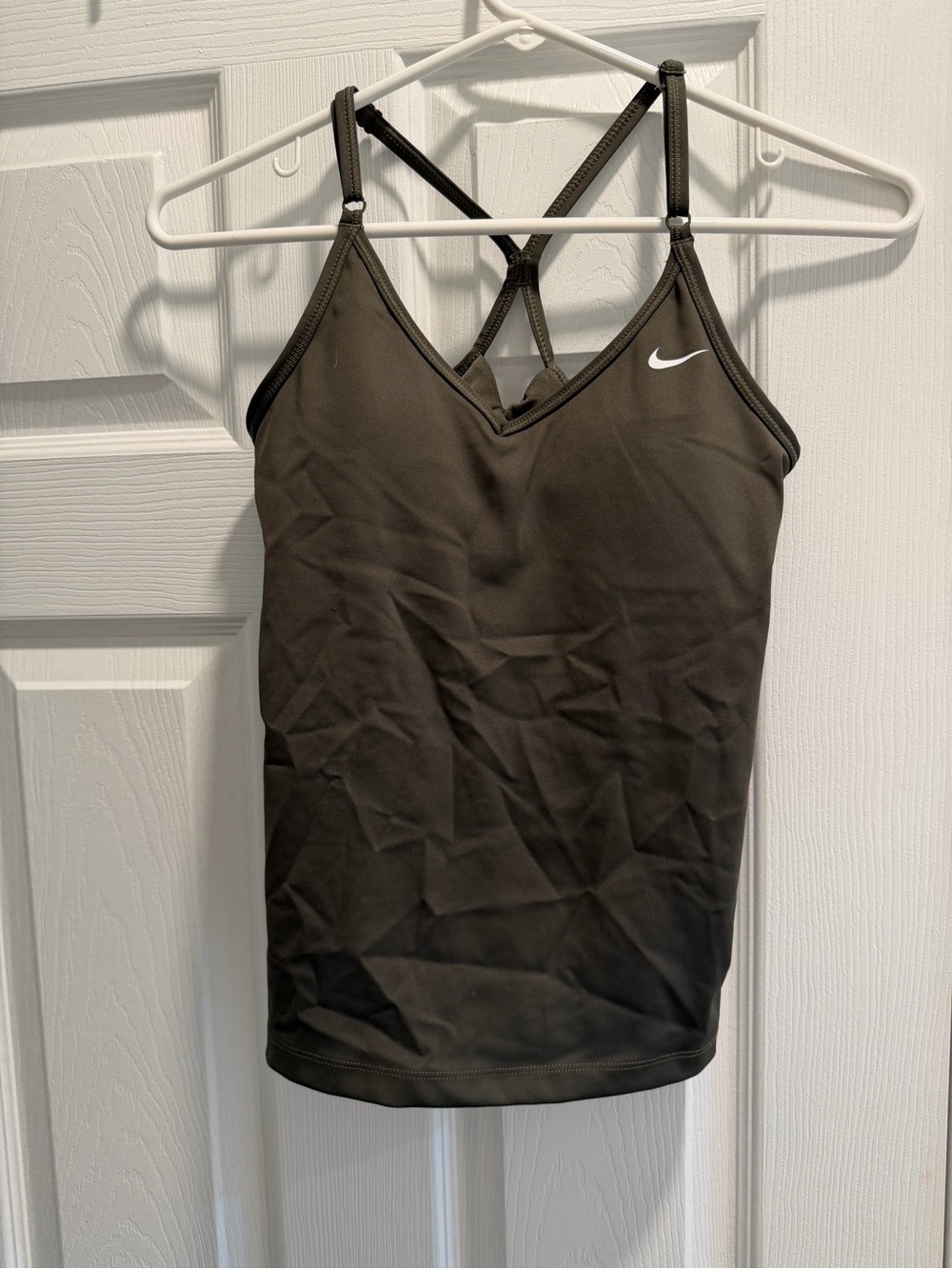 Nike Olive Green Strappy Active Tank